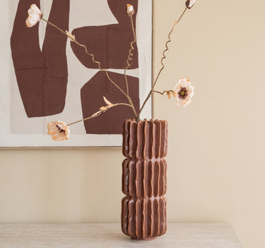 Large Deco Vase Pillar Terra - Things I Like Things I Love