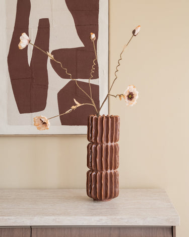 Large Deco Vase Pillar Terra - Things I Like Things I Love