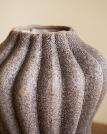 Large Deco Vase Serra Brown - Things I Like Things I Love