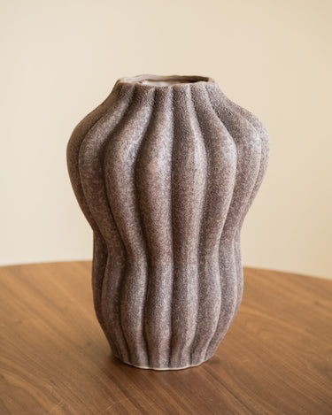 Large Deco Vase Serra Brown - Things I Like Things I Love