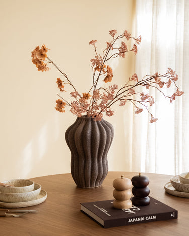 Large Deco Vase Serra Brown - Things I Like Things I Love