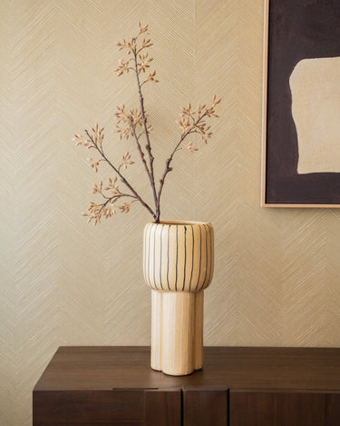 Large Deco Vase Tera Lines - Things I Like Things I Love