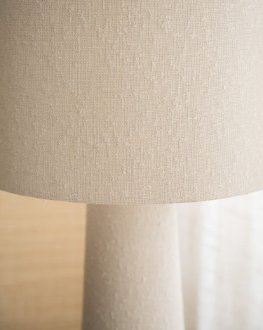 Large Floor Lamp Loft Bouclé Beige - Things I Like Things I Love