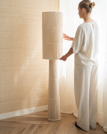 Large Floor Lamp Michiel Cream - Things I Like Things I Love