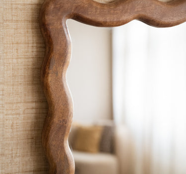 Large Mirror Ondine Mango Wood - Things I Like Things I Love