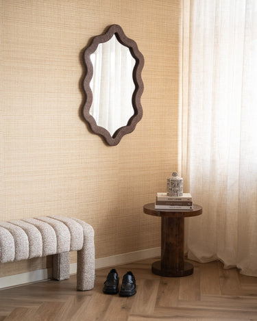Large Mirror Ralph Wavy Brown - Things I Like Things I Love