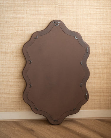 Large Mirror Ralph Wavy Brown - Things I Like Things I Love