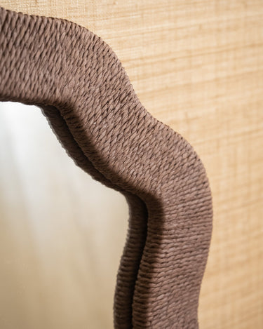 Large Mirror Ralph Wavy Brown - Things I Like Things I Love