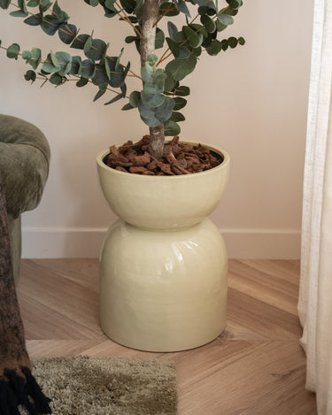 Large Planter Mimea Enamel Green - Things I Like Things I Love