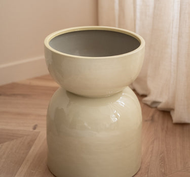 Large Planter Mimea Enamel Green - Things I Like Things I Love
