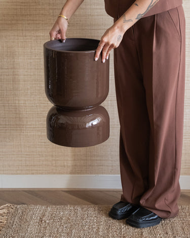Large Planter Toval Brown - Things I Like Things I Love