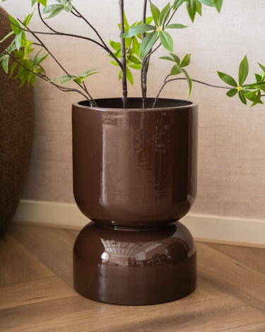 Large Planter Toval Brown - Things I Like Things I Love