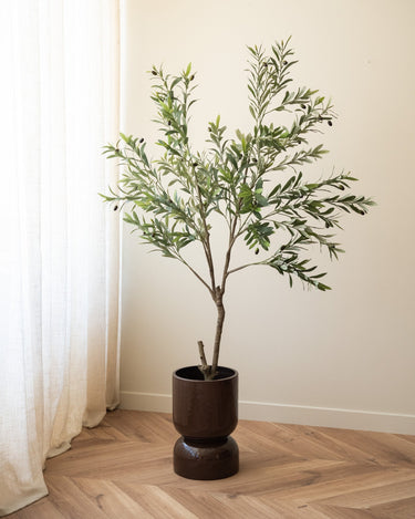 Large Planter Toval Brown - Things I Like Things I Love