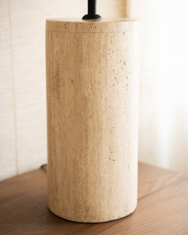 Large Table Lamp Amara Travertine - Things I Like Things I Love