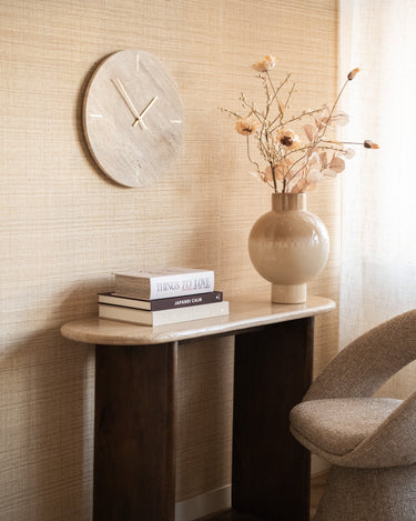 Large Wall Clock Travertine - Things I Like Things I Love