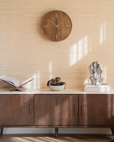 Large Wall Clock Veti Mango Wood - Things I Like Things I Love