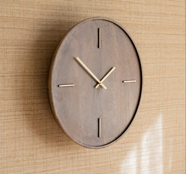 Large Wall Clock Veti Mango Wood - Things I Like Things I Love