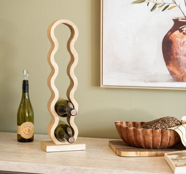 Large Wine Rack Edolo Natural Wood (5 bottles) - Things I Like Things I Love