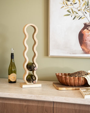 Large Wine Rack Edolo Natural Wood (5 bottles) - Things I Like Things I Love
