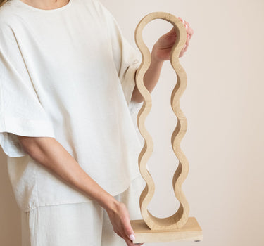 Large Wine Rack Edolo Natural Wood (5 bottles) - Things I Like Things I Love