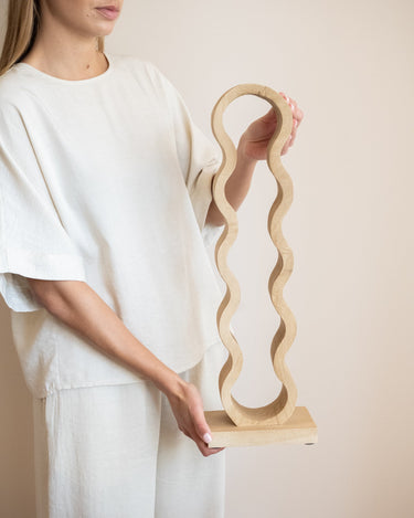 Large Wine Rack Edolo Natural Wood (5 bottles) - Things I Like Things I Love