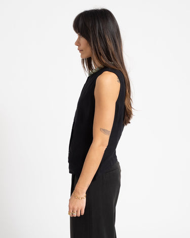 Leilani Waistcoat Black - Things I Like Things I Love