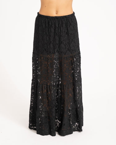 Lela Lace Skirt Zwart One Size - Things I Like Things I Love
