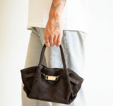 Leonie Belted Slouchy Bag Bruin - Things I Like Things I Love