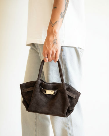 Leonie Belted Slouchy Bag Bruin - Things I Like Things I Love