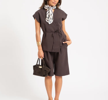 Leonie Belted Slouchy Bag Bruin - Things I Like Things I Love