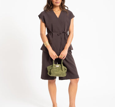 Leonie Belted Slouchy Bag Groen - Things I Like Things I Love