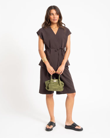 Leonie Belted Slouchy Bag Groen - Things I Like Things I Love