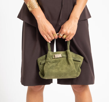 Leonie Belted Slouchy Bag Groen - Things I Like Things I Love