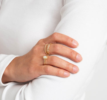 Liddy Stacking Ring Gold - Things I Like Things I Love