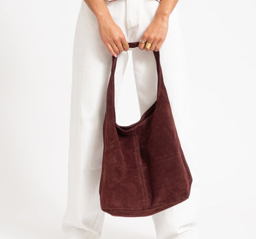 Loreen Suede Bag Bordeaux - Things I Like Things I Love