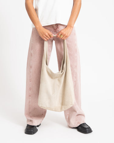 Loreen Suede Bag Ecru - Things I Like Things I Love
