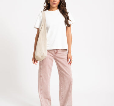 Loreen Suede Bag Ecru - Things I Like Things I Love