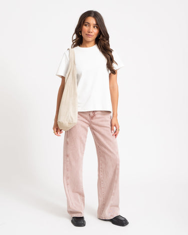 Loreen Suede Bag Ecru - Things I Like Things I Love