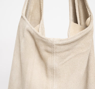 Loreen Suede Bag Ecru - Things I Like Things I Love