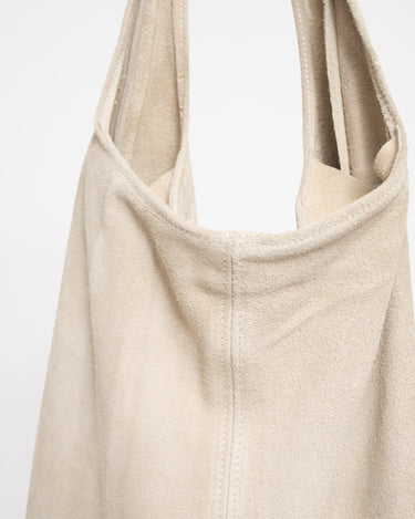Loreen Suede Bag Ecru - Things I Like Things I Love