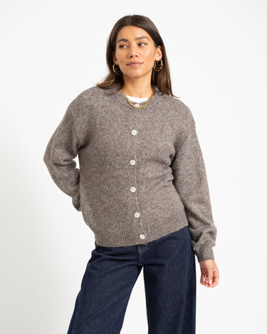 Lou Cardigan Knit Driftwood - Things I Like Things I Love