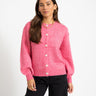 Lou Cardigan Knit Pink Power - Things I Like Things I Love