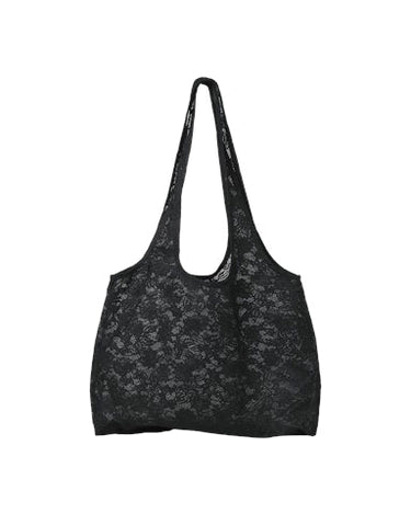 Luna Lace Tote Bag Black - Things I Like Things I Love