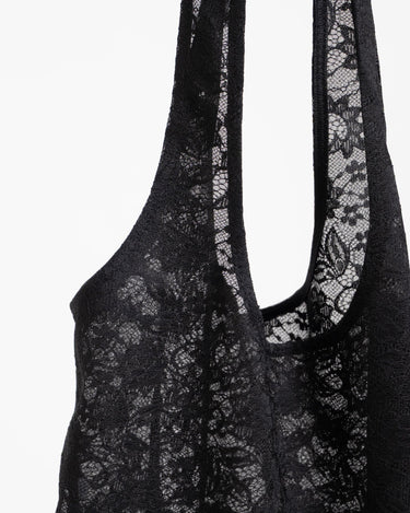 Luna Lace Tote Bag Black - Things I Like Things I Love