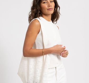 Luna Lace Tote Bag Vanilla Ice - Things I Like Things I Love