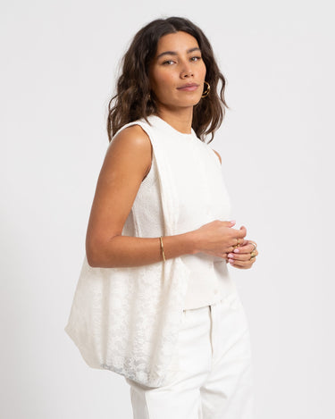 Luna Lace Tote Bag Vanilla Ice - Things I Like Things I Love
