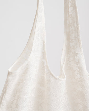 Luna Lace Tote Bag Vanilla Ice - Things I Like Things I Love