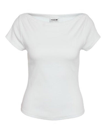 Maya Boatneck Top Bright White - Things I Like Things I Love