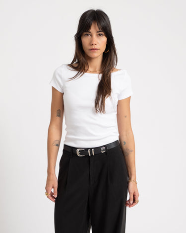 Maya Boatneck Top Bright White - Things I Like Things I Love