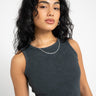 Maya Washed Tank Top Black - Things I Like Things I Love